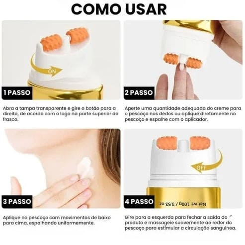 Firming 4 em 1 - Firmador e Lifting para pescoço