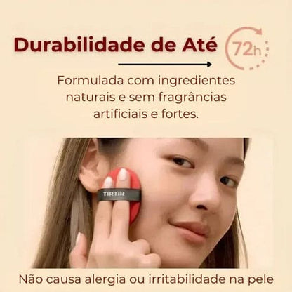Base Cushion Red Glow – Pele Impecável em Segundos