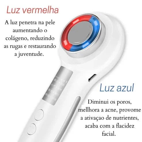 Aparelho rejuvenescedor: anti rugas e anti sinais